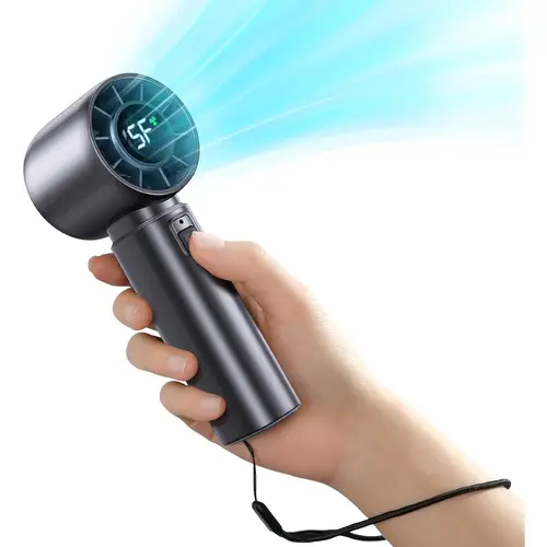 portable handheld turbo fan personal fan battery 4000mah work for 3 16h usb rechargeable 10800 high speed motor 5 mini hand held fans for outdoor office