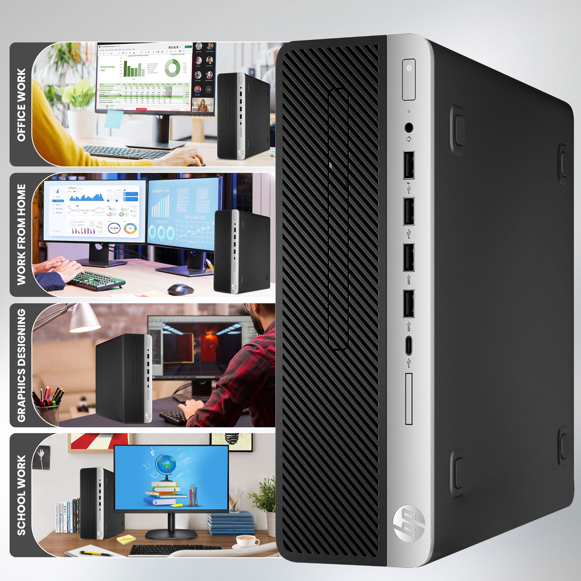 800 g4 desktop computer pc   core i7 8700 8th gen   core processor 32gb ddr4   1tb ssd wifi wired keyboard mouse   pro   Product details 2