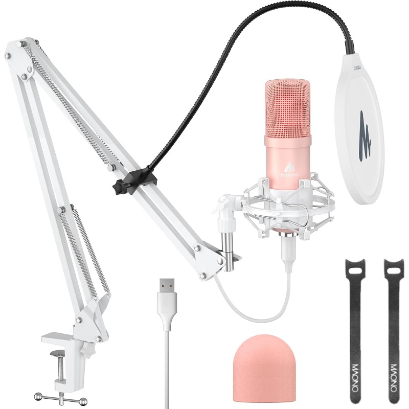 USB电容麦克风 usb麦克风，专业192khz/24bit即插即用pc电脑电容式心形指向