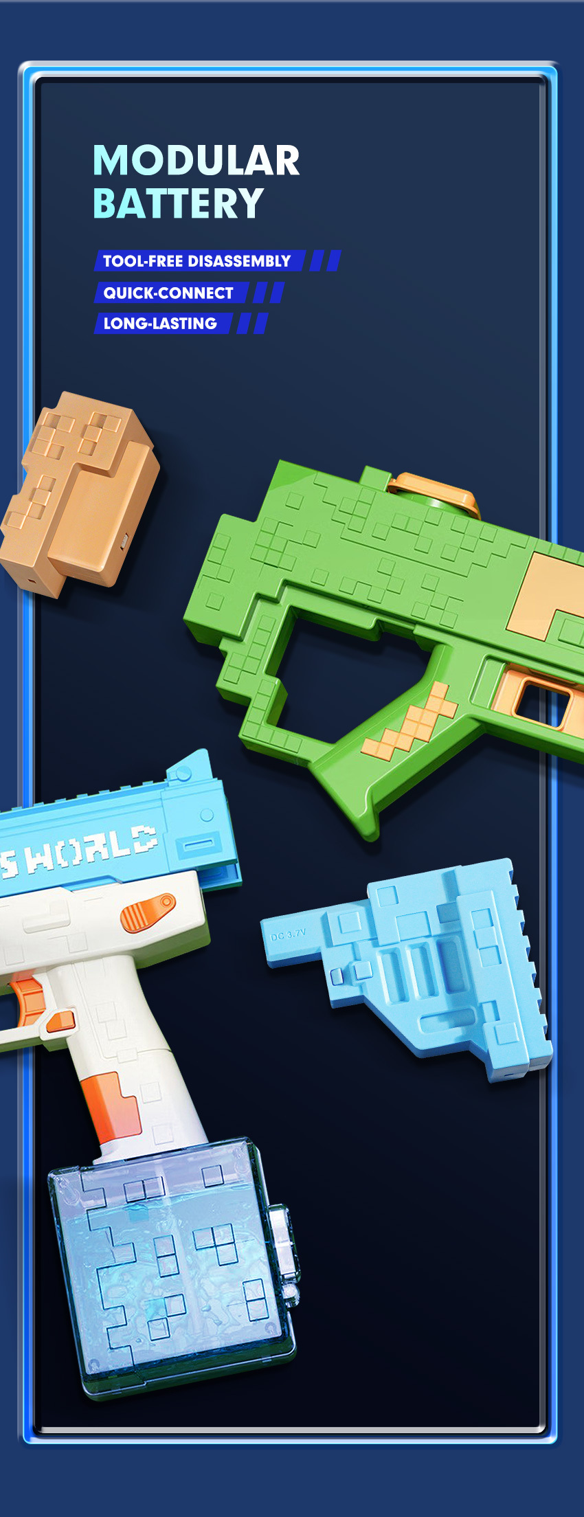 rechargeable water gun,Electric water guns for adults and children, automatic water spray guns, the strongest automatic water guns, outdoor water toy games for swimming pools. New water gun with LED light