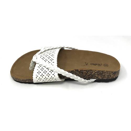 ladies fashion cork sandals comfortable slip on cork sandals