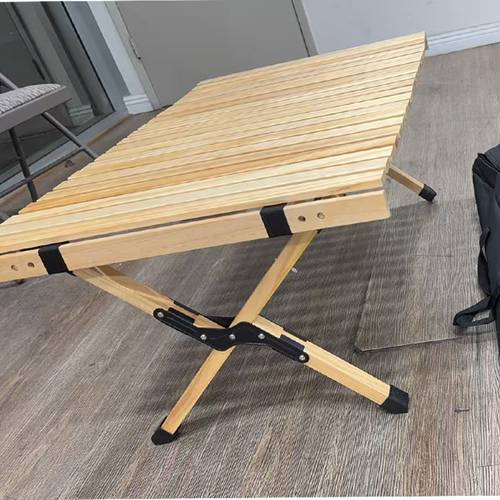 portable foldable outdoor picnic table camping table with cross design for camping picnic activities