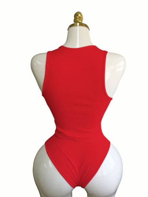 2pcs womens ribbed strap square neck sleeveless abdomen tank top bodysuit