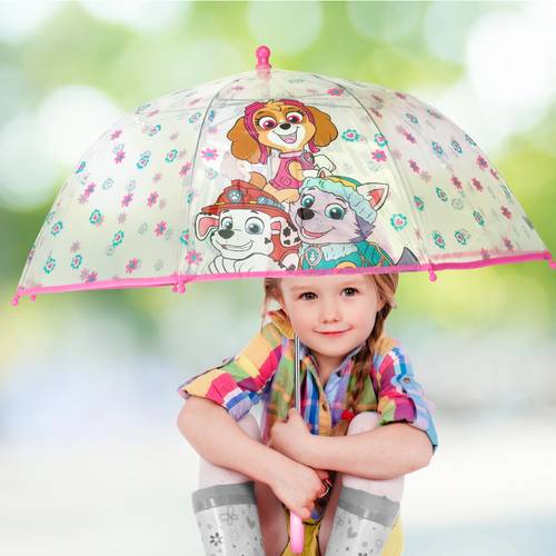 kids umbrella clear pink and clear wear umbrella for girls and boys ages