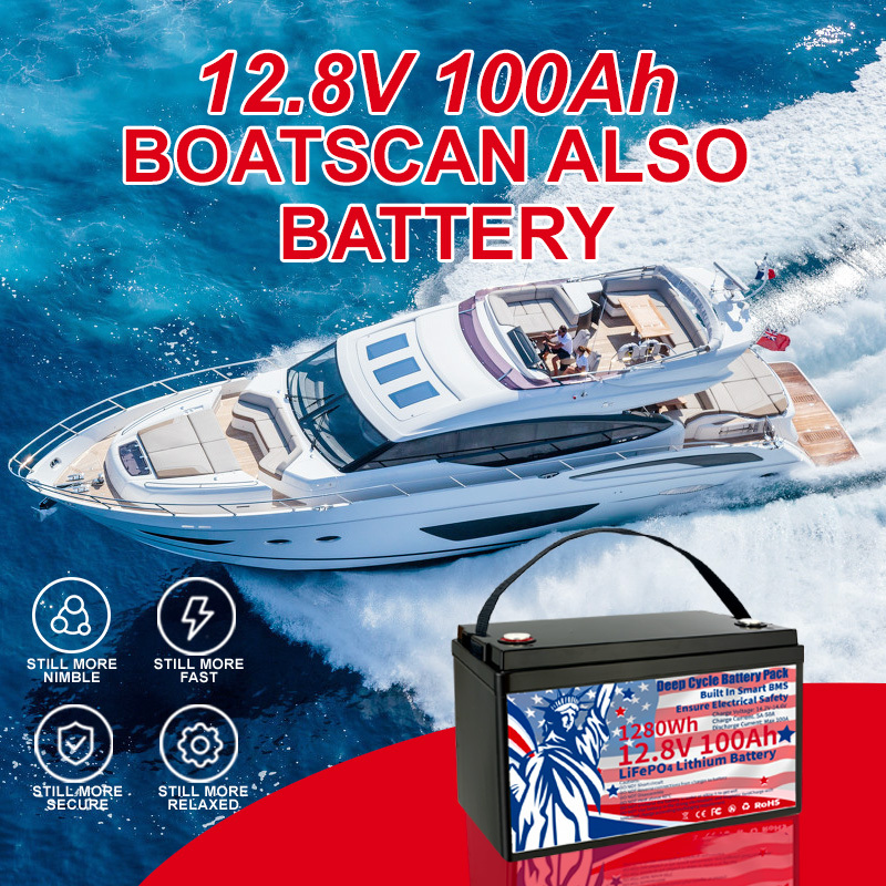 12 8v 100ah group 31 lifepo4 battery 100a bms rechargeable lithium battery deep   pack 1 28kwh   density   rvs van trailer motorhome and boats home backup systems and off grid living details 2