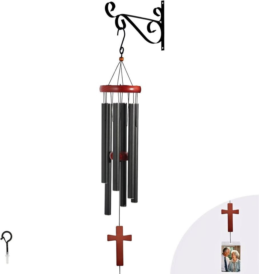 christian gifts for women men cross wind chimes inspirational prayers religious scripture gifts for mom sisters friends mothers   garden patio decoration details 0