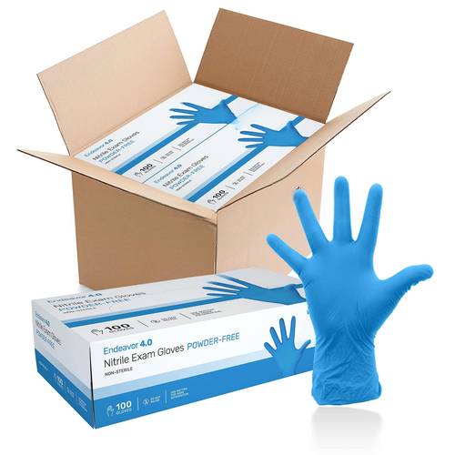 300pcs 50pcs anti wear nitrile gloves can in good condition for long use