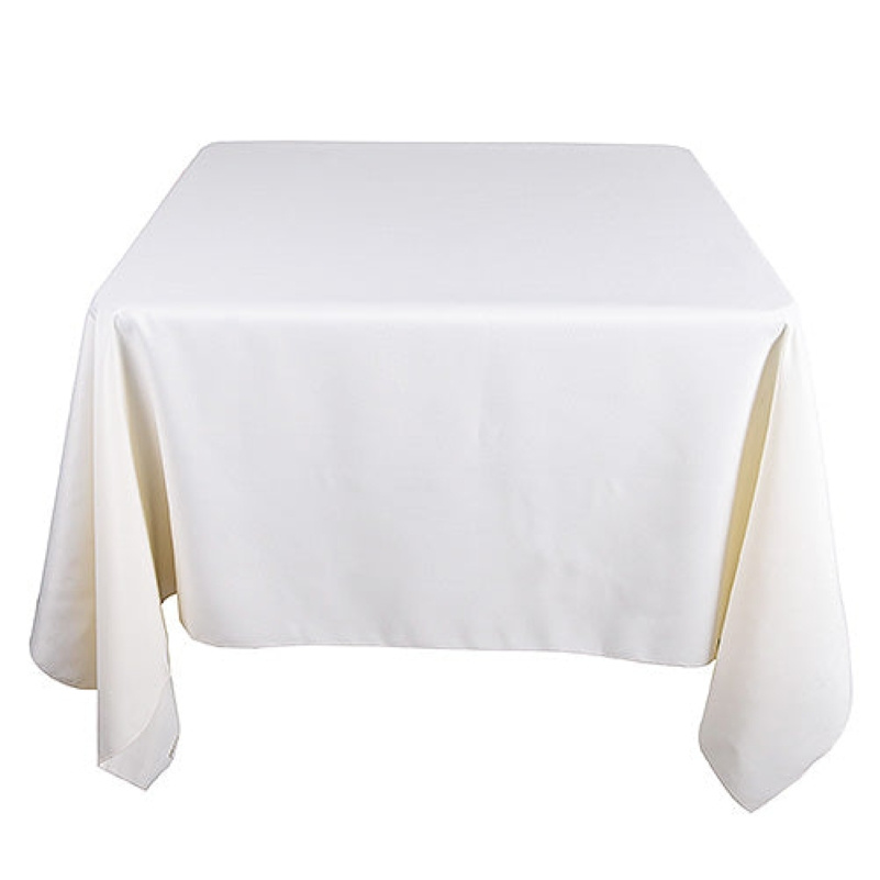 TEMU 85 X 85 Inch Square Polyester Tablecloths โ , Banquets, Birthday Parties, Catered Events, Holiday Dining โ Wrinkle-resistant & Stain-repellent
