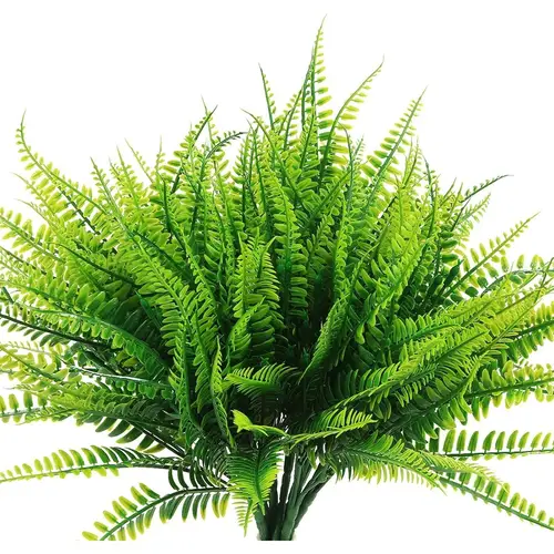 12 bundles of ferns outdoor artificial ferns ferns for outdoor planters large outdoor patio decor boston ferns artificial plants greenery outdoor porch decoration