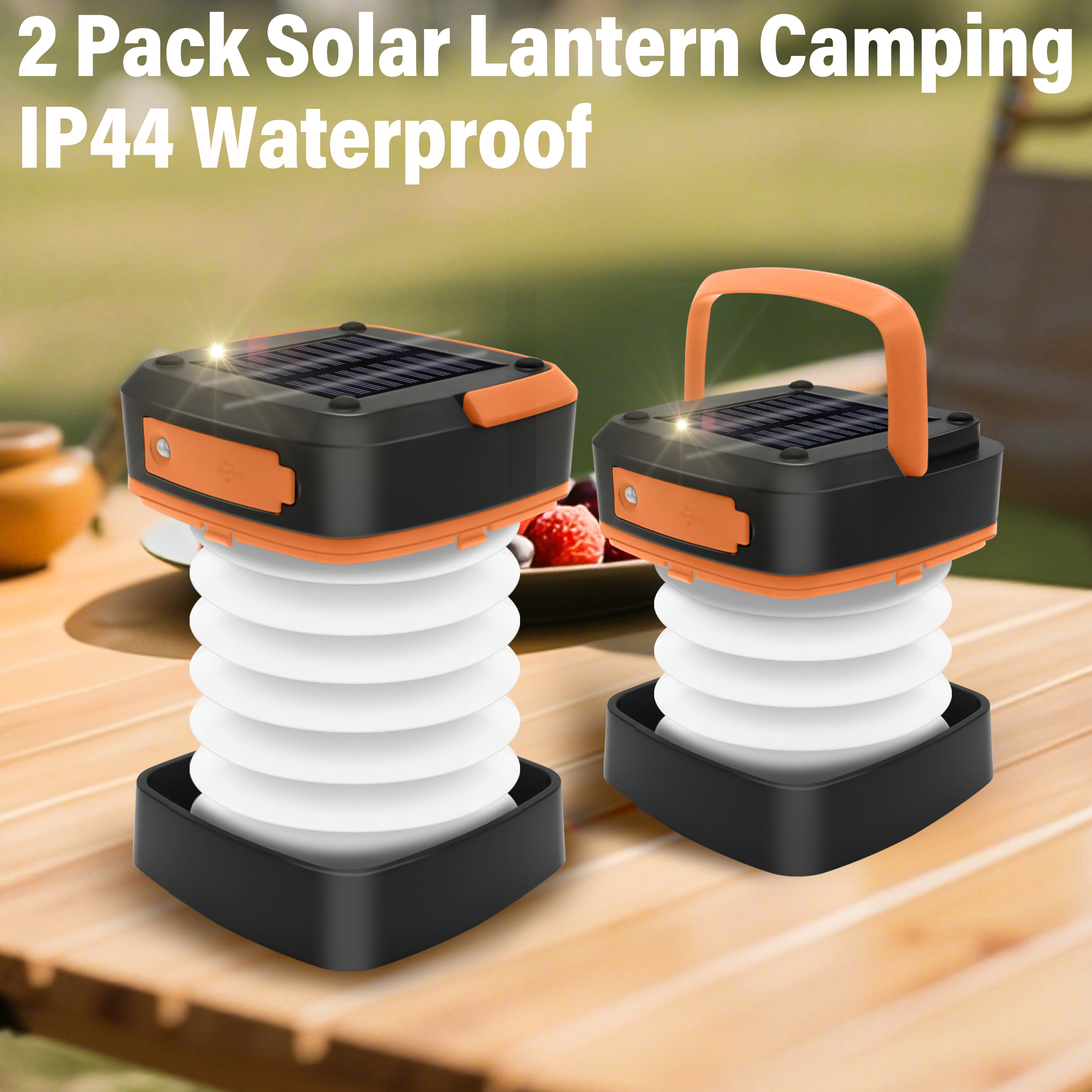 solar camping lantern sold on Temu United States