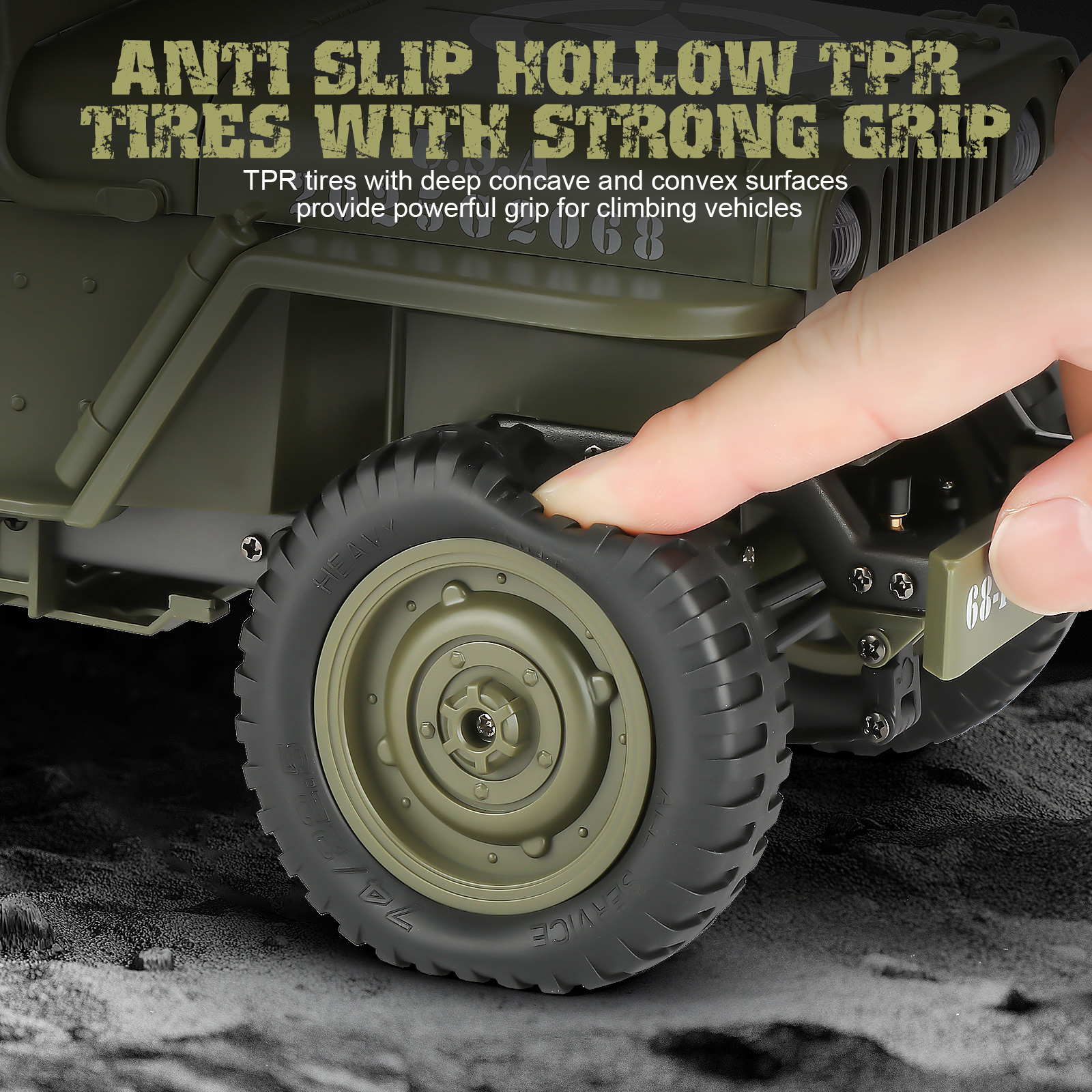 Proportional Remote Control Car Collection Level RC Vehicle 4x4 Off Road Truck With 2 Rechargeable Batteries 4WD For All Terrain Big Car Gifts For Boys And Youth