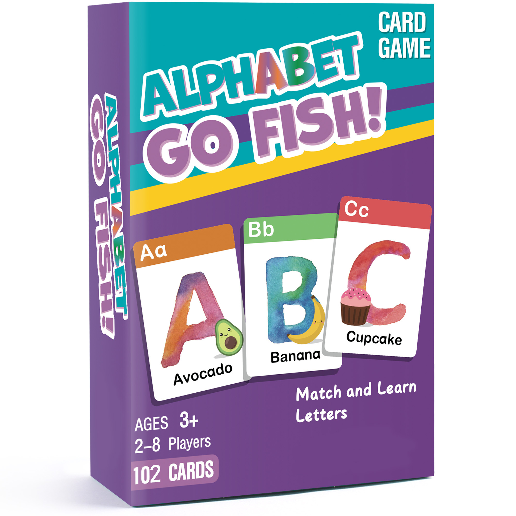 TEMU 102 Cards Alphabet Card For Kids, Jumbo Size Playing Cards, Memory Matching Games Card