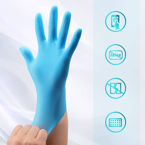 300pcs 50pcs anti wear nitrile gloves can in good condition for long use