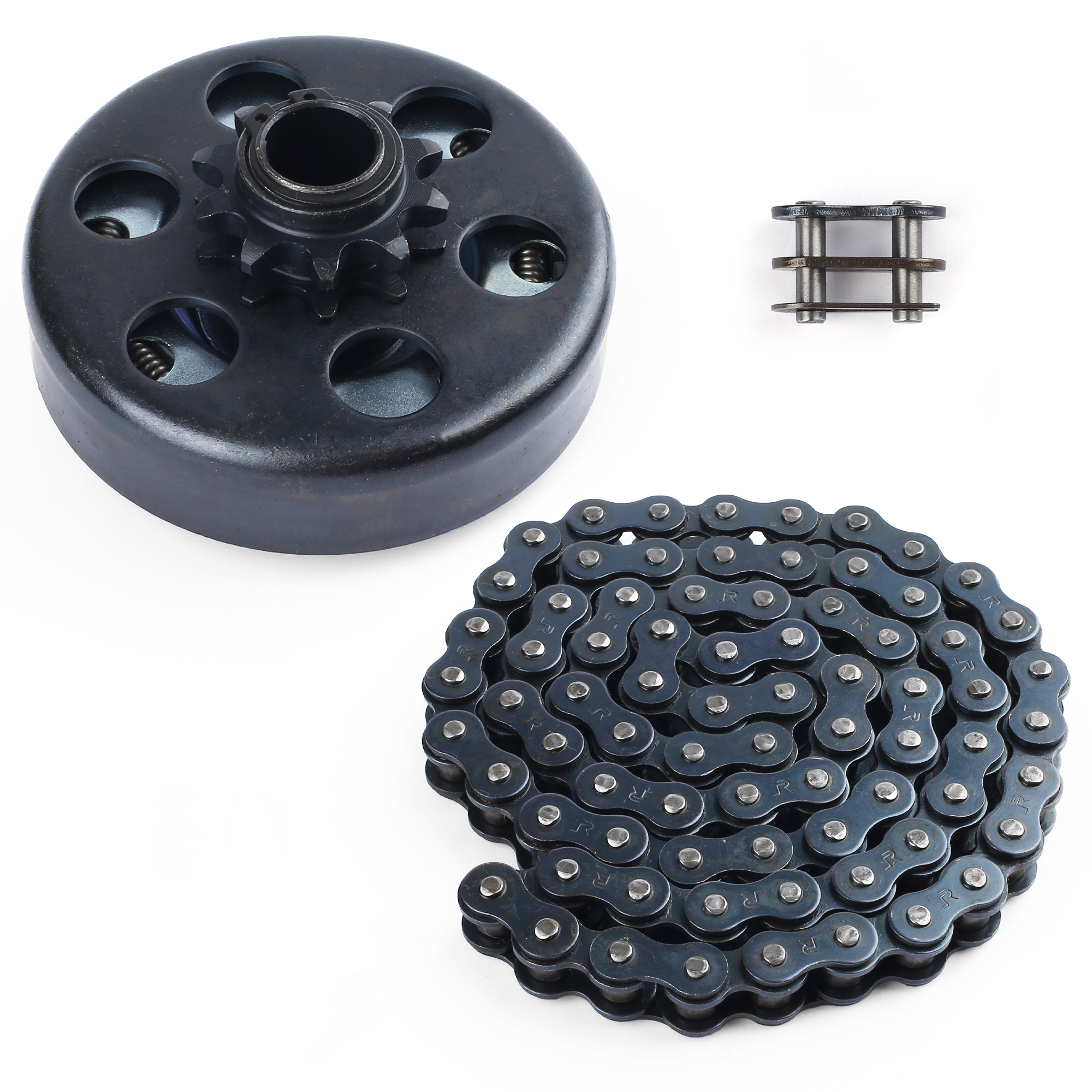 TEMU Go Kart Centrifugal Clutch 3/4" Bore 10 Tooth With 40/41/420 Chain For Mini Bike 6.5hp 10t