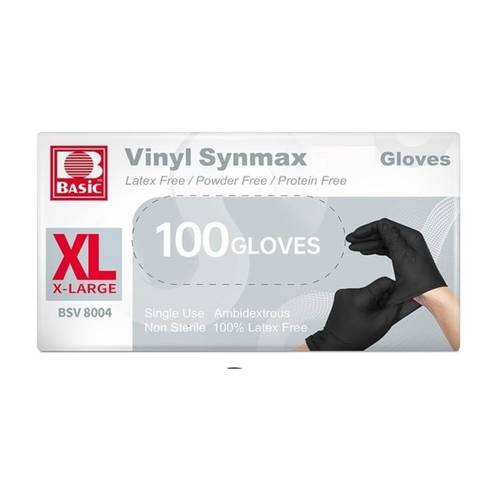 100pcs black vinyl synthetic gloves 4 mil latex free disposable gloves for cooking cleaning and food prep outdoor household cooking cleaning hair nail