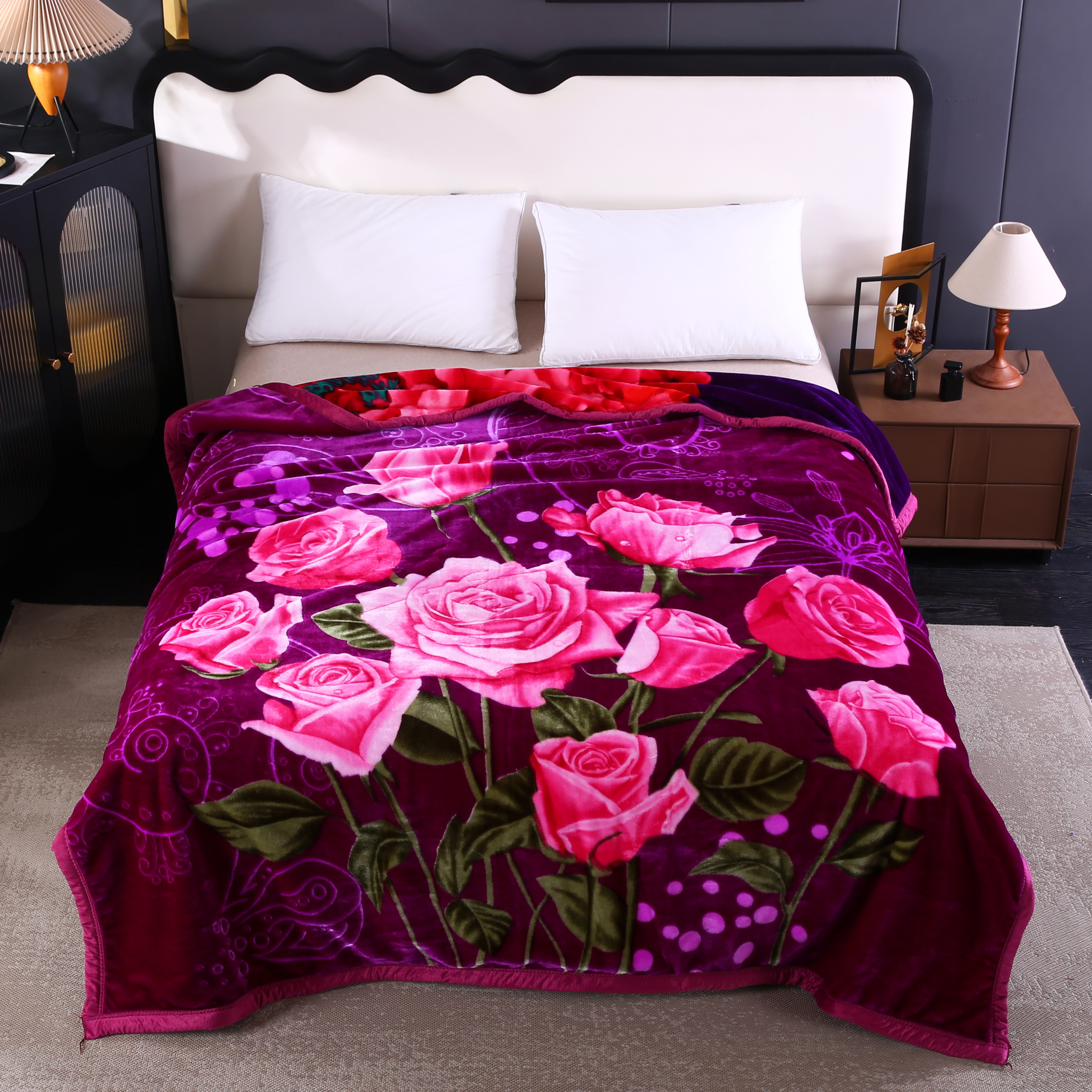 2 Ply Reversible Printed Blanket Warm And Soft