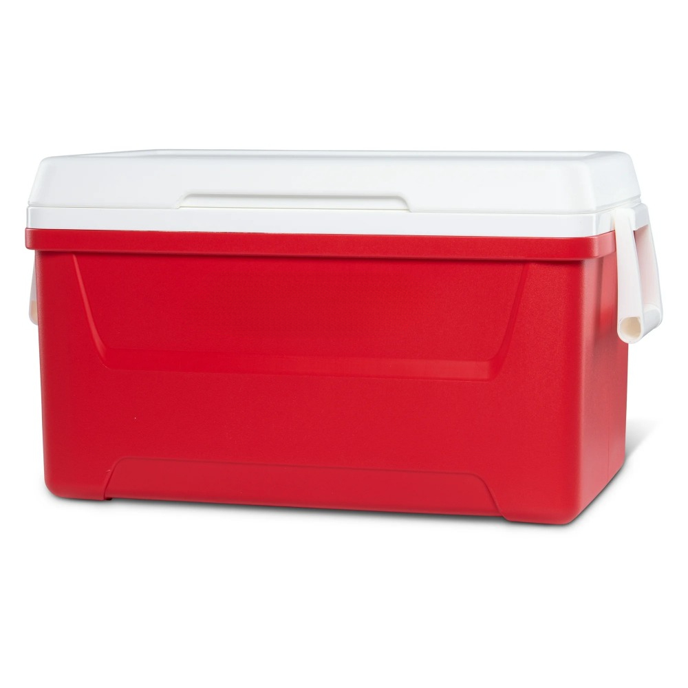 48 QT Laguna Hard Sided Ice Chest Cooler, Red