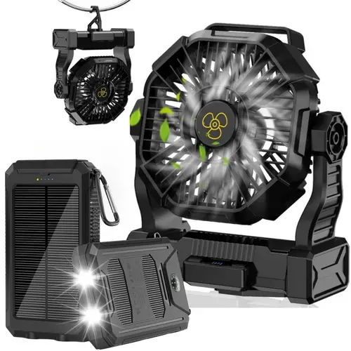 20000mah dual motor camping fan desktop fan with led lights battery powered and a portable outdoor fan with tent hookups a must have for power outages construction sites and outdoor camping a perfect gift for