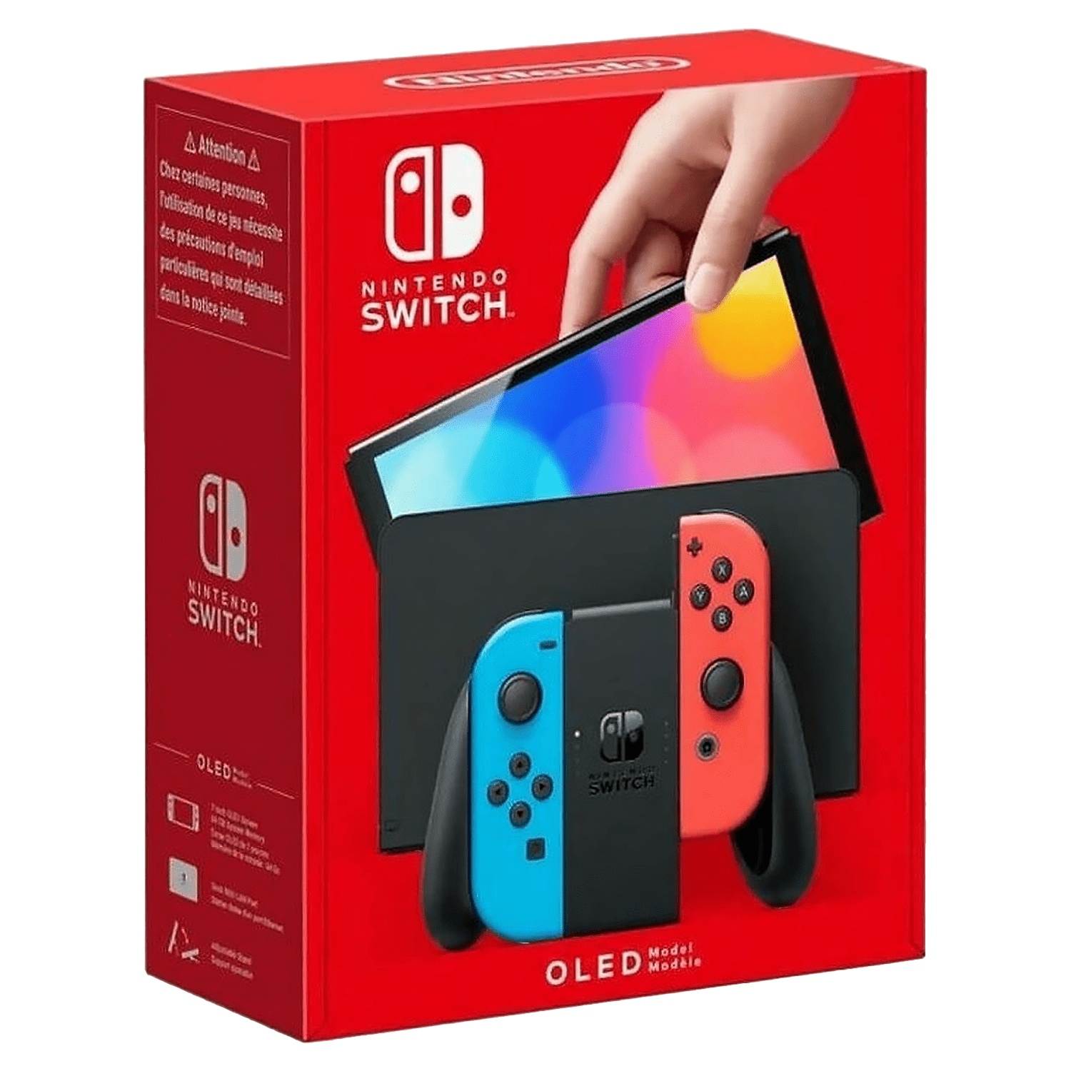 Nintendo Switch OLED Model with Red and Blue Joy-Con