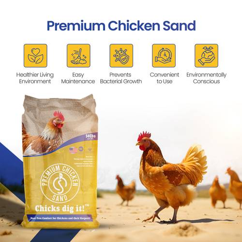 sand 50 lb bag odor eliminating bedding for chicken coops nesting boxes runs
