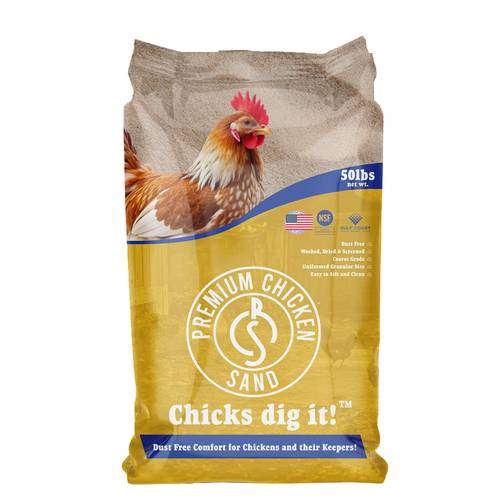 sand 50 lb bag odor eliminating bedding for chicken coops nesting boxes runs