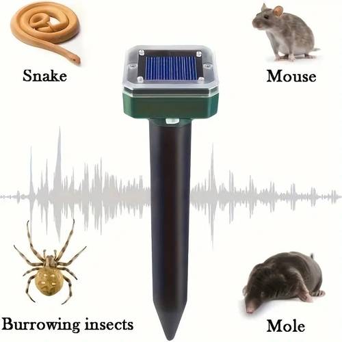 8 4pcs solar powered animal repeller mouse repellent dogs wolves cats deer foxes raccoons high quality yard protection ideal for repelling squirrels rodents yards gardens