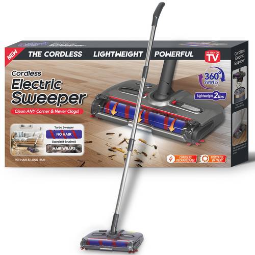 cordless electric sweeper turbo sweeper electric broom rechargeable cordless sweeper 360 degree corner edge brushes high quality practical carpet sweeper for home hard floor sweeper for home kitchen pet hair and carpet cleaning floor cleaning halloween gift christmas gift christmas present anniversary gift gifts for mom gifts for dad gifts for friends high end new arrival internet celebrity influencer family thanksgiving day festival household office use