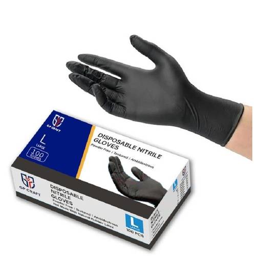 5mil nitrile disposable gloves latex powder free healthcare food handling use