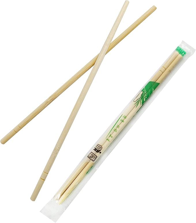 smooth bamboo chopsticks individually packaged disposable tableware suitable for parties personal set meals in takeout restaurants and most suitable for sushi and asian dishes Product details 0