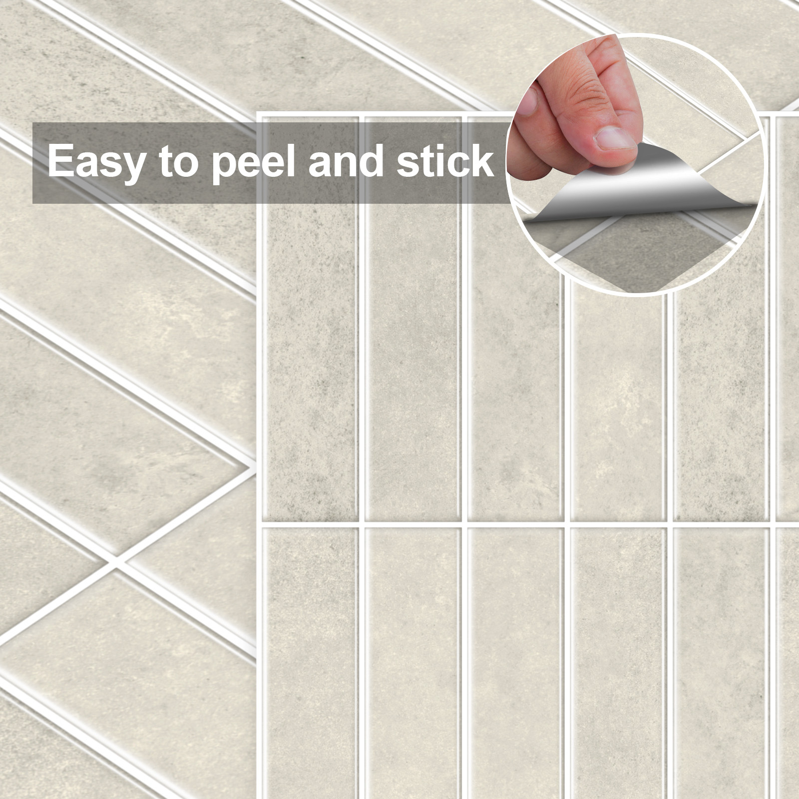 TEMU Morcart 10-sheet Peel And Stick Tile,, 3d Wall Tile For Kitchen, Stick On Kitchen Wall Bathroom Laundry Room Wall (12''x12'')