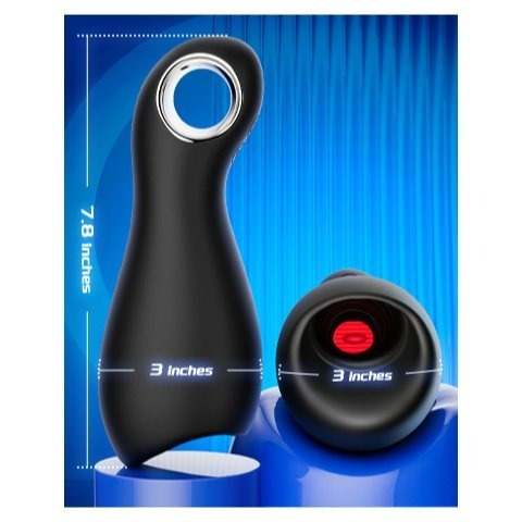 1pc Male Sex Toys - Large Male Masturbator for Penis Training and Extended Stamina, 10 Vibrations and Tongue Licking, Adult Toys