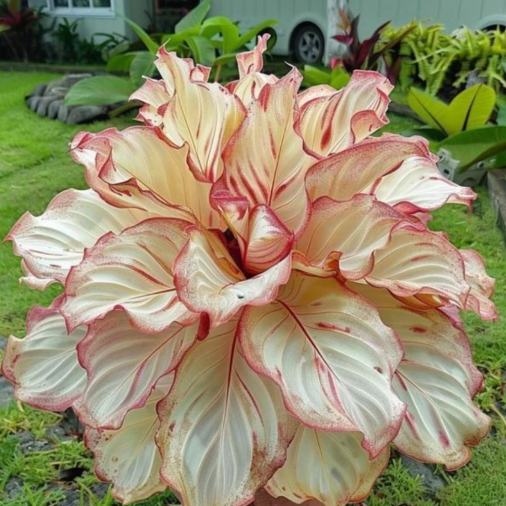pink and white hosta outdoor     ground cover plants creeping lawns outdoor indoor plants planting flowers herbs vegetables   gardening   for plant lovers local delivery