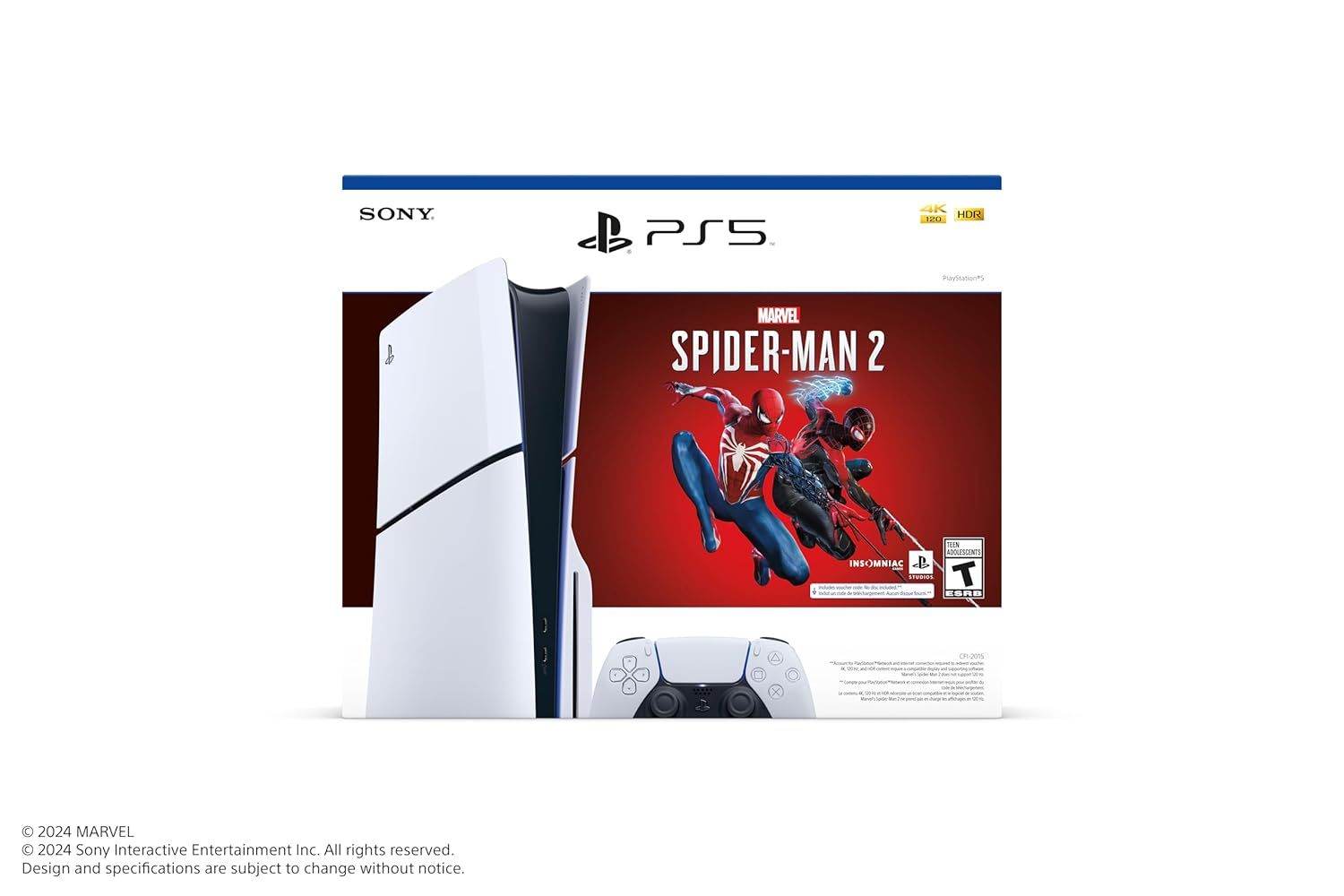 PlayStation 5 Console - Marvels Spider-Man 2 Bundle (slim)