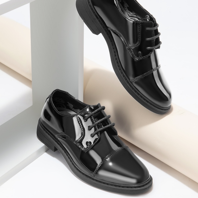 classic solid color boys comfortable breathable dress oxford - Temu