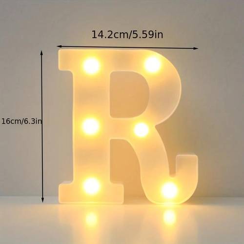 6 3in decorative led light up number letters white plastic marquee number lights sign party wedding decor battery operated number