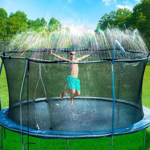 1pack trampoline sprinkler water sprayer for trampoline which can be used as a water cooling device for irrigation in outdoor gardens courtyards and parks park fun summer