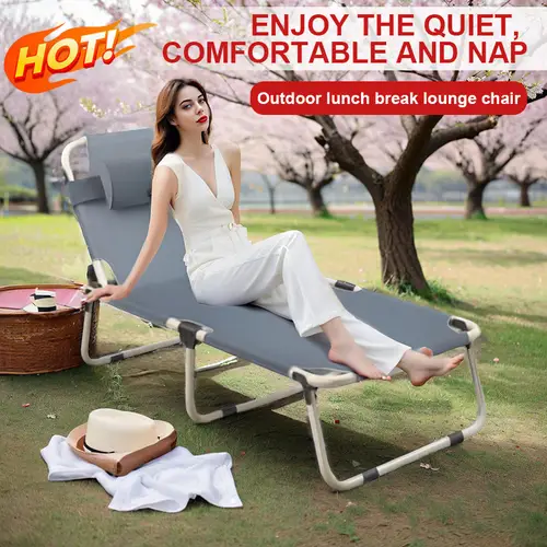 zero gravity recliner 1 piece portable folding recliner beach outdoor chair with cup holder tray and adjustable pillow suitable for swimming pool backyard lawn