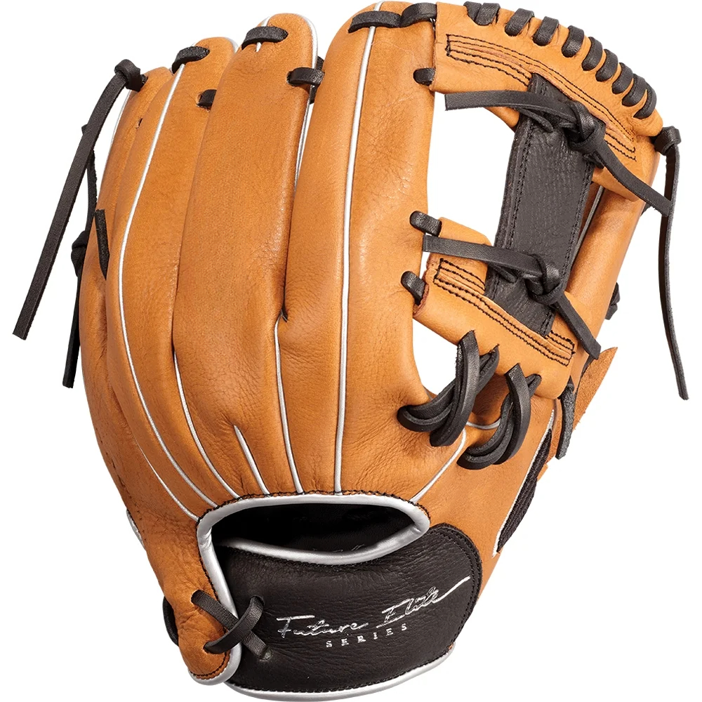 11-Inch Baseball Glove for Right Hand Throw, Durable Leather Mitt