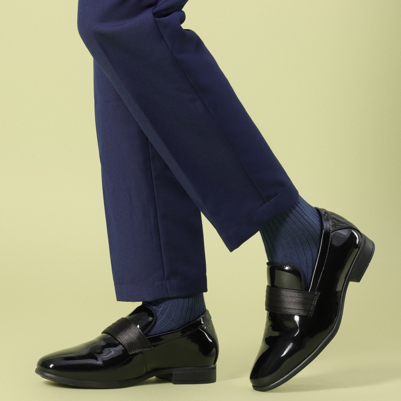 * Boys Breathable, Comfortable & Durable Dress Shoes Anti-Slip Slip-On  Loafers Formal Tuxedo Shoes Suitable for A Birthday Party, Church