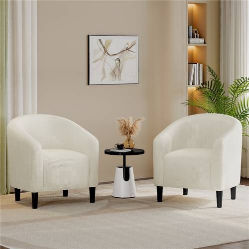 accent chair corduroy fabric upholstered chair with armrest padded arm chair for living room bedroom reception room office effortless assembly