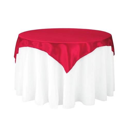 60 Inch Square Satin Tablecloth Overlay – Shiny & Cover for Wedding Decorations, Halloween Party Supplies, Thanksgiving Home Decor, Fall Decorations, Christmas Dinner Setup, Birthday Celebrations, Holiday Events & Kitchen Accessories