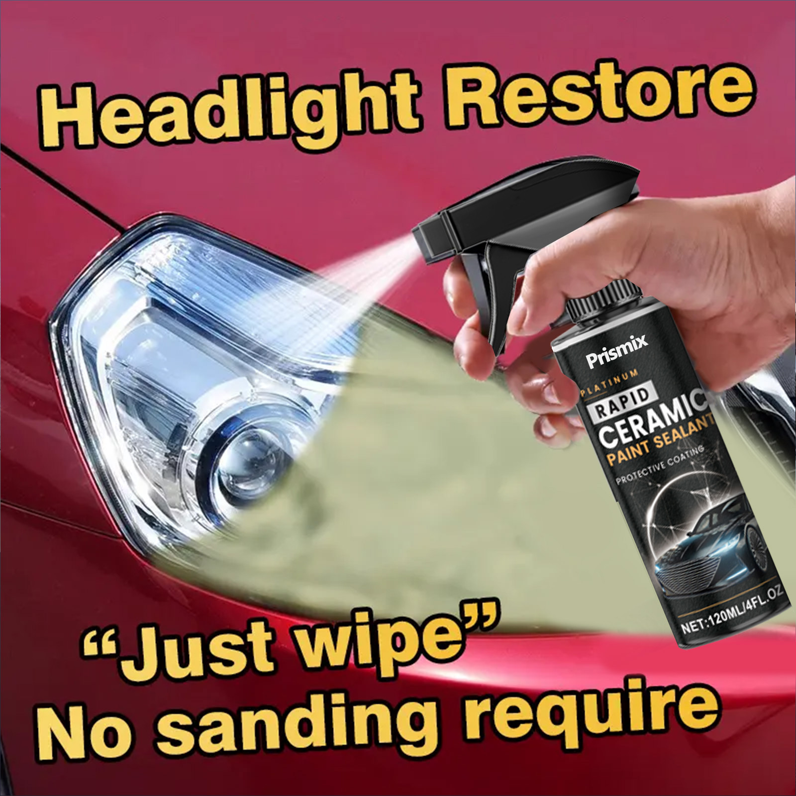 TEMU Auto Glass Rainproof Coating Spray - Rainproof Anti-fouling Anti-oil Film Glare - Hydrophobic Anti-fouling, Long-lasting , Driving In