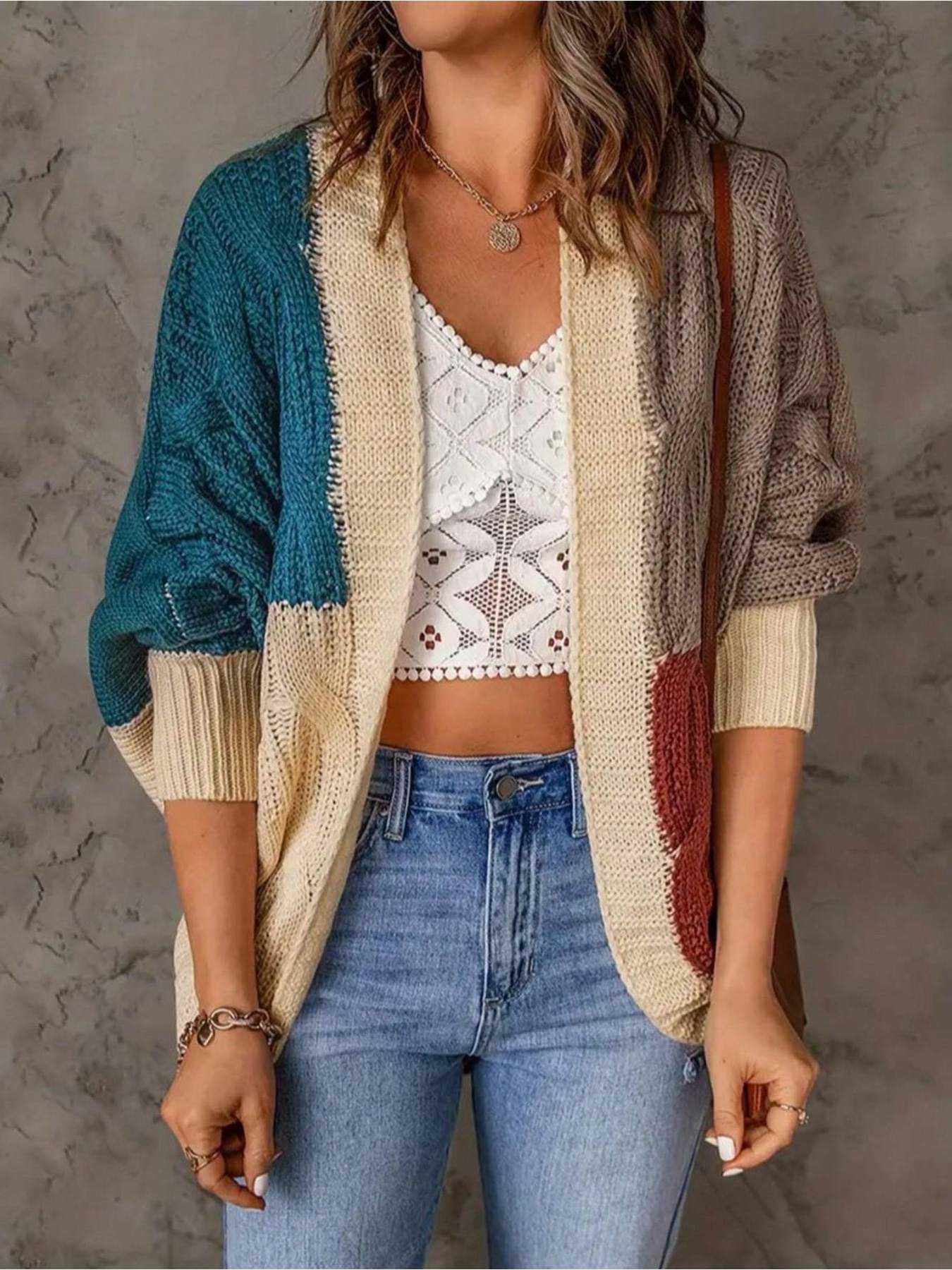 women cardigan sold on Temu United States
