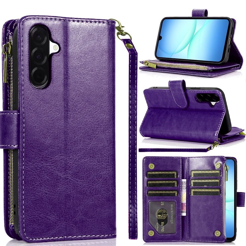 TEMU For Galaxy A17 5g Phone Case, Luxury Wallet Card Id Zipper Money Holder Case Cover