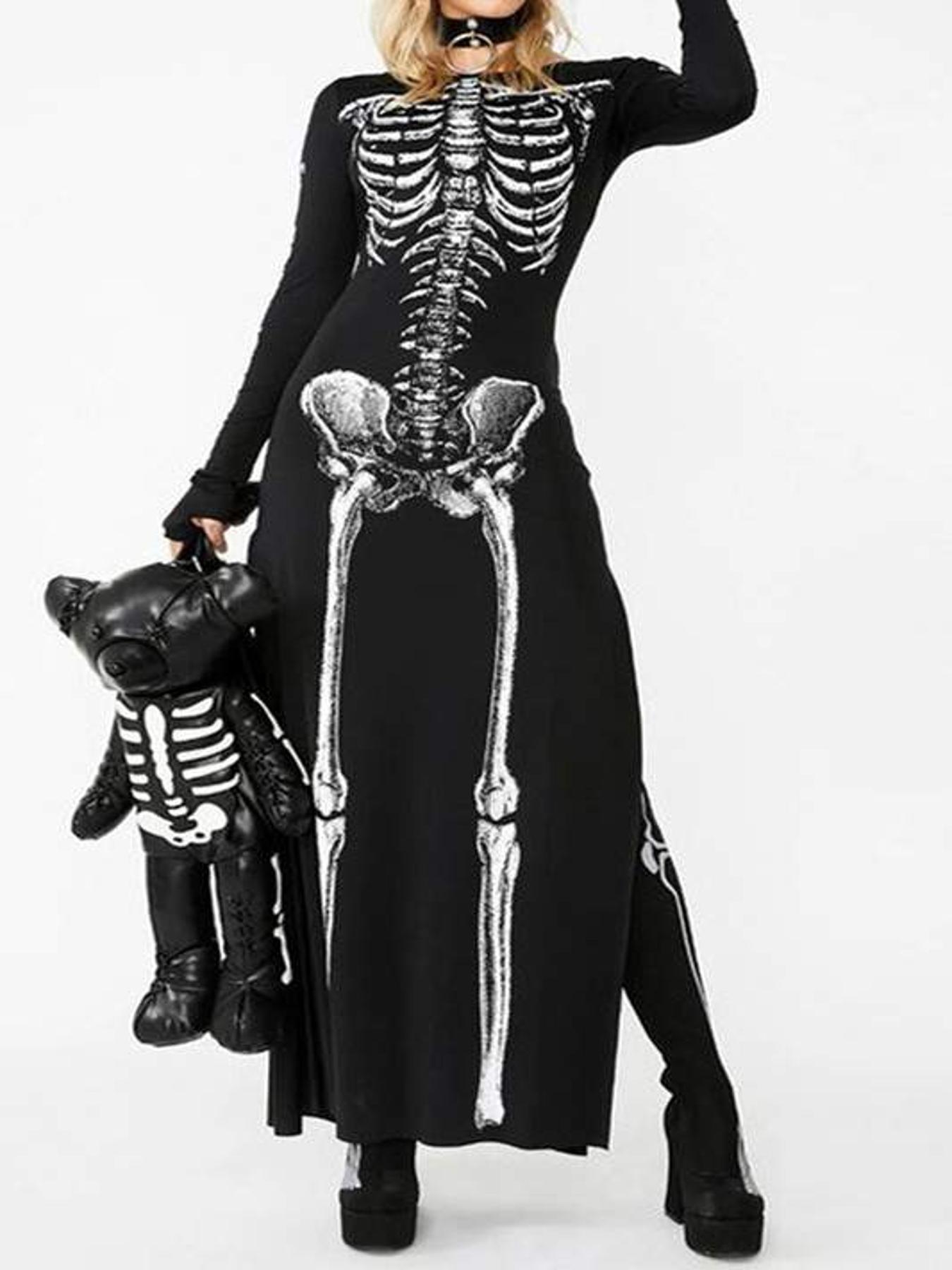 skeleton dress sold on Temu United States