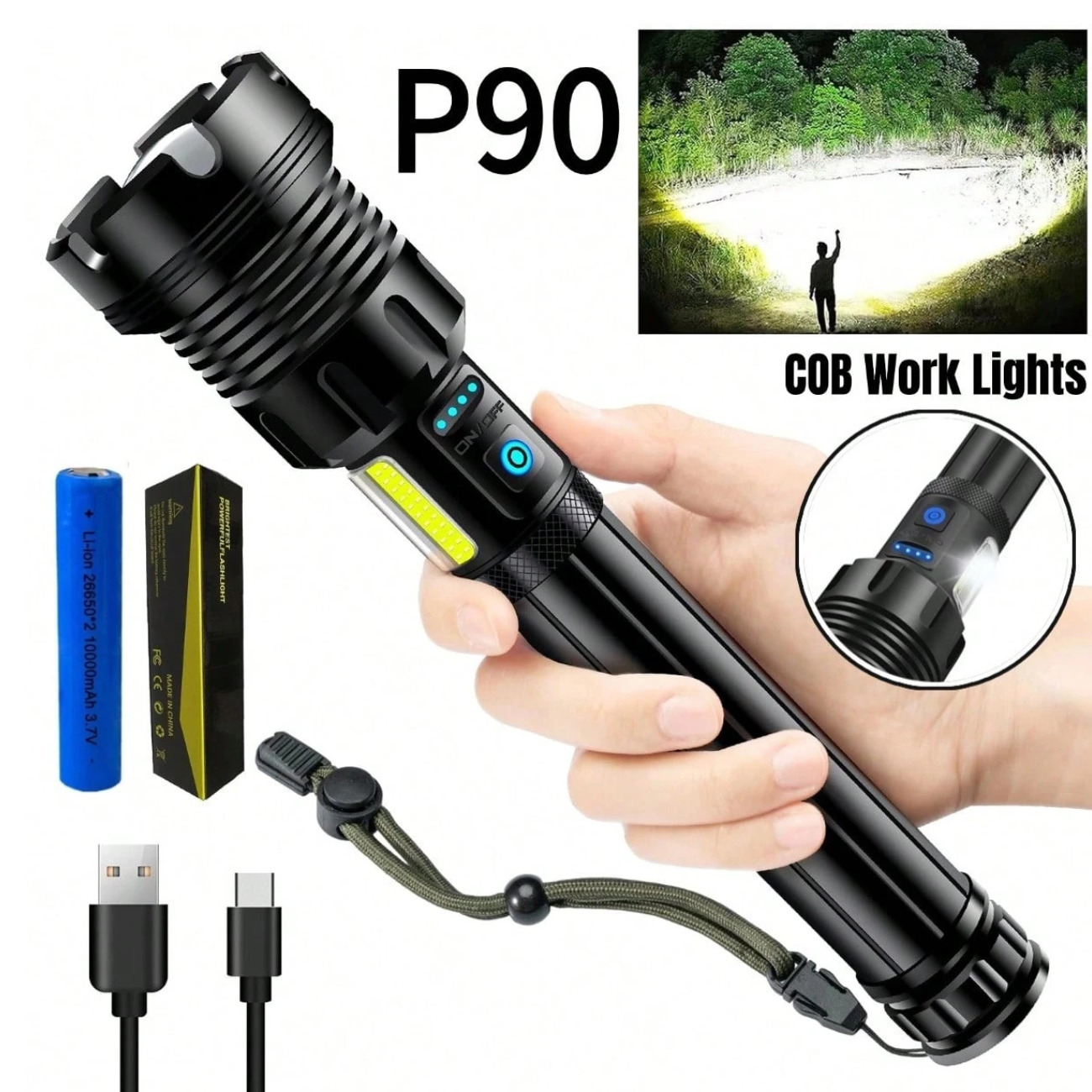 milwaukee biggest flashlight Milwaukee Rechargeable 500L Everyday Carry Flashlight w/ Magnet