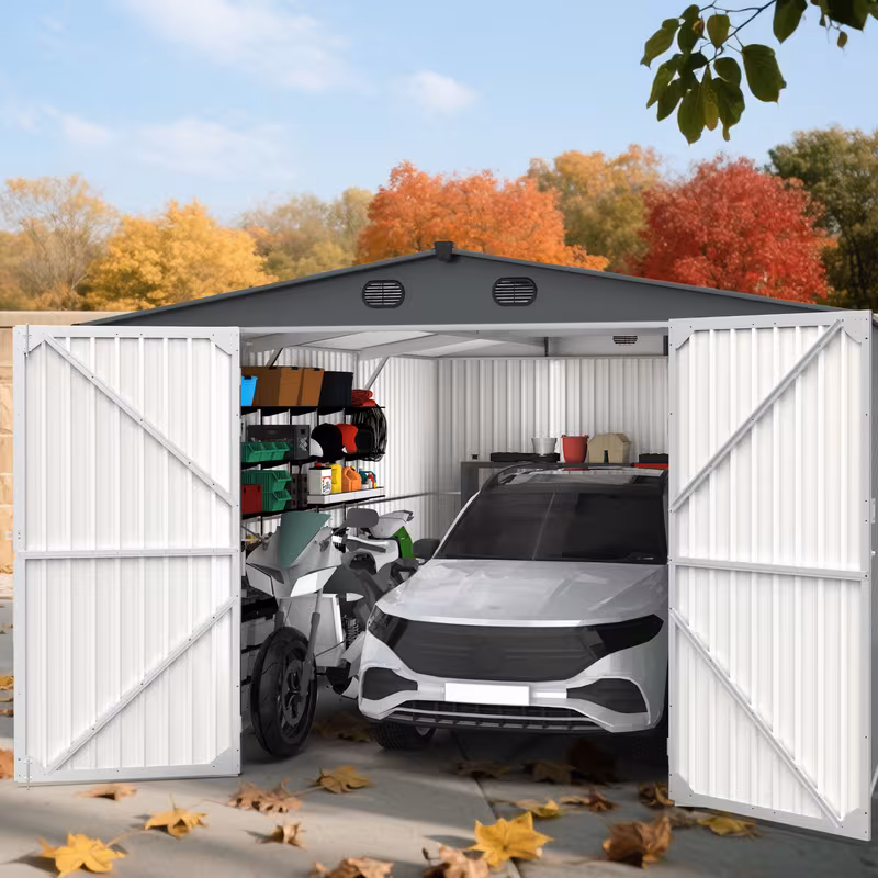 chery industrial 23x22 10x20 13x20 metal garage sheds with side door galvanized steel storage buildings Product details 2