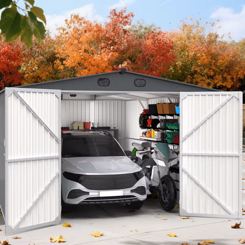 chery industrial 23x22 10x20 13x20 metal garage sheds with side door galvanized steel storage buildings Product details 0