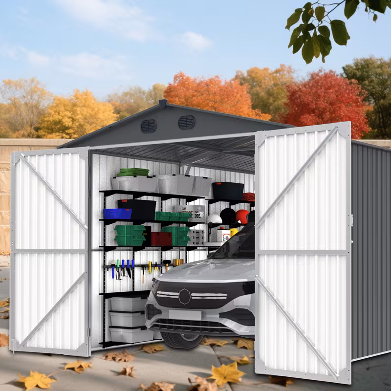 chery industrial 23x22 10x20 13x20 metal garage sheds with side door galvanized steel storage buildings Product details 9