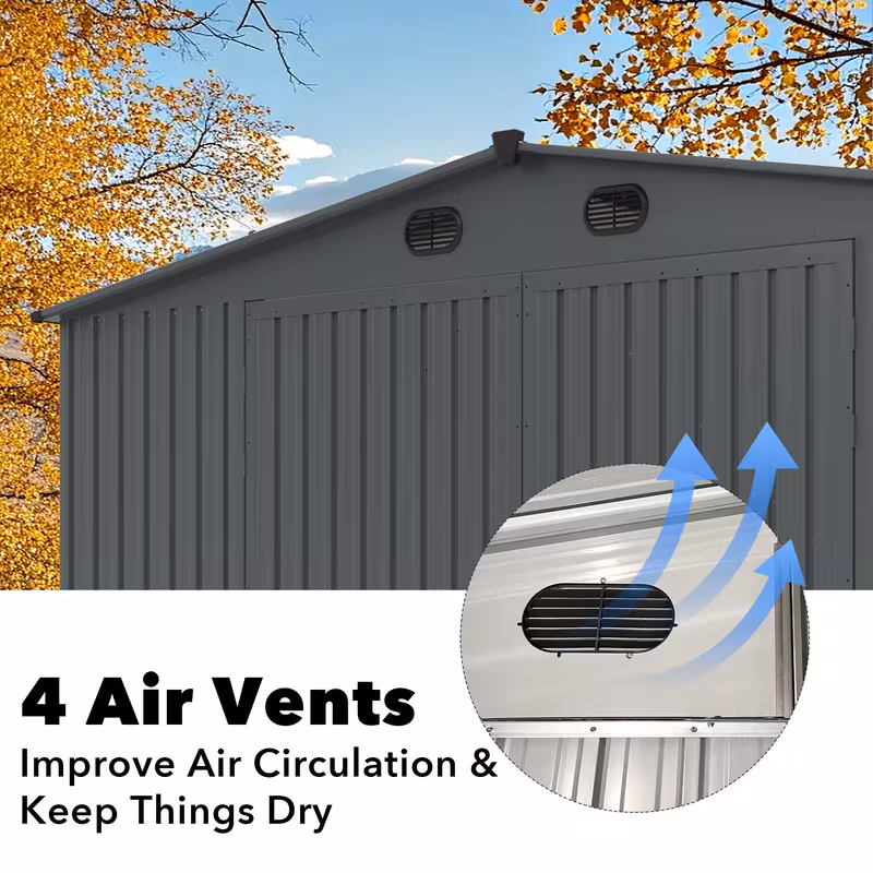 chery industrial 23x22 10x20 13x20 metal garage sheds with side door galvanized steel storage buildings Product details 6